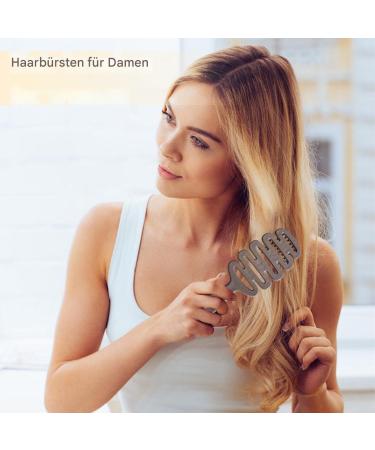 Boar Bristle Paddle Brush Antistatic Hair Brush for Men Wooden Paddle Head Massager Frizz Control Care Brush for Women Relaxing Hair Arrow Tool for Daily - Buy Online on GoSupps.com