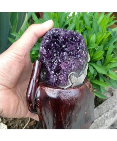 Amethyst Rough Stone 800g Amethyst Quartz Cluster - Uruguayan - Crystals - Gemstones - Geodes - Minerals Stone Collection - Buy Online on GoSupps.com