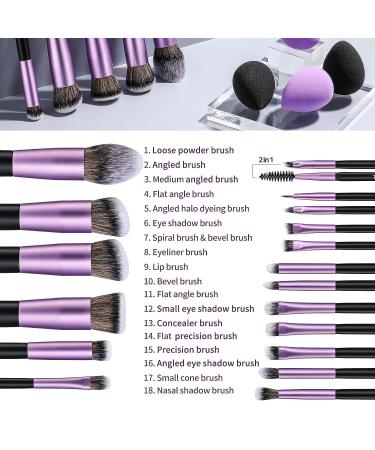 BS-MALL 18 Pcs Premium Synthetic Makeup Brush Set with 4 Pcs Makeup Sponge Set - Buy Online on GoSupps.com