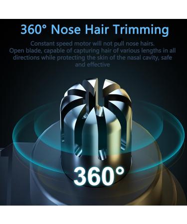 2024 Upgraded Nose Hair Trimmer for Men & Women | Portable 360 Edged Waterproof Eyebrow & Ear Hair Clipper | Type-C Rechargeable | Grey - Buy Online on GoSupps.com