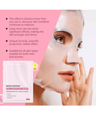 Pink Collagen Jelly Gel Mask Korean Organic Collagen Face Mask Collagen Face Mask Korean Collagen Mask Korean Collagen Face Mask Pore Care Firming Moisturizing Korean Skincare (6pc) - Buy Online on GoSupps.com