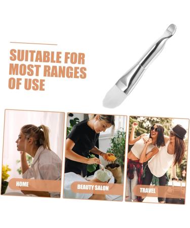 Beavorty Double-headed Facial Treatment Brush Women Makeup Brush Skin Care Tool Beauty Tools Mask Applicator Tool Mask Brush for Women Mask Spoon Facial Mask Applicator Salon Facial 13.70X2.50X1.50CM Silver - Buy Online on GoSupps.com