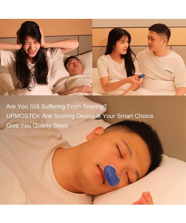 Adjustable Electric Anti-Snoring Device with Double Eddy Current Technology - Sleep Aid for Men and Women - Includes Nose Vents and Fixing Strap - Blue - Buy Online on GoSupps.com