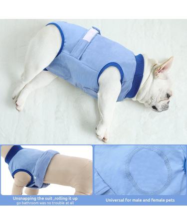 Convinite Recovery Suit for Dogs | Breathable Wound Protection After Castration | Male & Female Dog Body Suit | Adjustable Blue - Buy Online on GoSupps.com