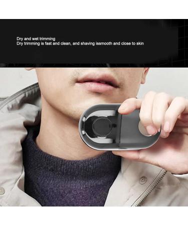 EVTSCAN Mini Electric Beard Trimmer for Men - Rechargeable USB Portable Grooming Tool for Mustache & Stubble - Travel-Friendly Black Design - Buy Online on GoSupps.com