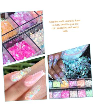 FRCOLOR 8 Boxes Butterfly Nail Art Sequins Nail Decoration Nail Diamonds Face Brush Cleaning Iridescent Nail Glitter Sequins Nail Accessories Decorate Manicure - Buy Online on GoSupps.com