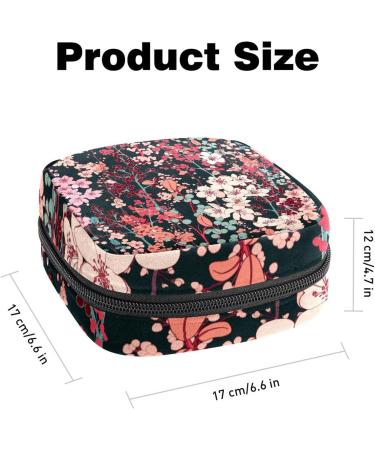 Womens Bonds Storage Pockets Stillpad Holder - Flower Pattern Portable Period Kit Bag for Girls | Feminine Product Organizer - Buy Online on GoSupps.com