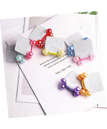 FRCOLOR Pearl Hair Accessories 3 Pairs Toddler The Bubble Acrylic Ball Pink Rubber Bands - Buy Online on GoSupps.com