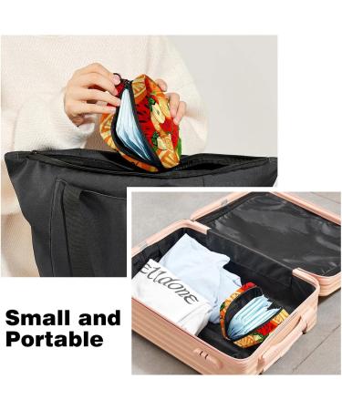 Menstruation Pad Bag with Zipper | Stylish Women's Napkin & Tampon Collecting Bags - Watermelon & Fruit Designs - Buy Online on GoSupps.com