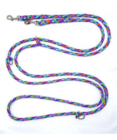 Lightweight Adjustable Dog Leash for Small Dogs - 2.40m Double Linen 4-Way Versatile Design 7 Pastel Colors - Perfect for Dogs Up to 15kg - Buy Online on GoSupps.com