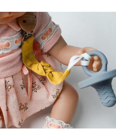 Facynde Pacifier Chain Clip - Baby Pacifier Strap Holder | One-Piece Design & Wooden Clips for Teething Rings - International Shipping - Buy Online on GoSupps.com