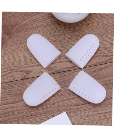 Lurrose Silicone Toe Bandage Tube Pad Cover Sleeve Protector Set - Big Toe Sleeve, Finger Protector, Corn White Size 2 - 2 Pairs - Buy Online on GoSupps.com