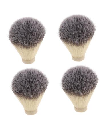 FRCOLOR 4pcs Badger Hair Brush Salon Shave Brush Replacement Beard Brush Hair Salon Shaving Brush Beard Shaving Brush Replacement Manual Shaving Male Beard Men Shaving Fluff 6.50X4.50X4.50CMx4pcs As Shownx4pcs