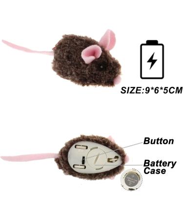 Vealind Automatic Movable Mouse Toy for Cats | Interactive Cat Toy with Lifelike Sound | Pink | Reduce Boredom & Engage Your Feline Friend - Buy Online on GoSupps.com