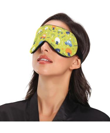 Haskirky Light Blocking Eye Mask for Adults - Breathable & Adjustable Travel, Yoga, Meditation - Deep Sleep Comfort - Cartoon Doodle Design - Buy Online on GoSupps.com