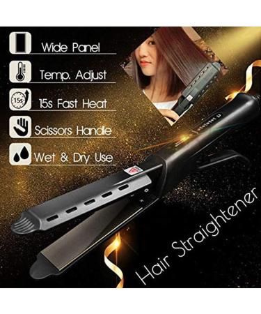 Buy Ceramic Tourmaline Ionic Flat Iron Hair Straightener - Dual Use Wet & Dry Adjustable Temperature for All Hair Types - International Shipping Available - Buy Online on GoSupps.com