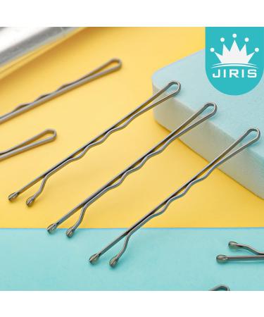JIRIS Silver Bobby Pins 100 Count 2 Inches - Hairpins for Women, Girls & Kids - Invisible Wave Barrette Hair Clips with Storage Bag - Bulk Hair Accessories - Buy Online on GoSupps.com