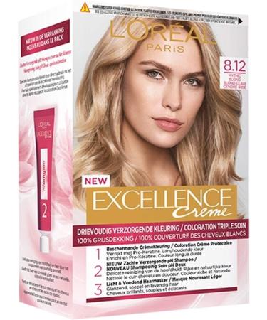 LOral Paris Excellence Crme Blonde Legend - 8.12 Licht parelmoer blond - Haarverf