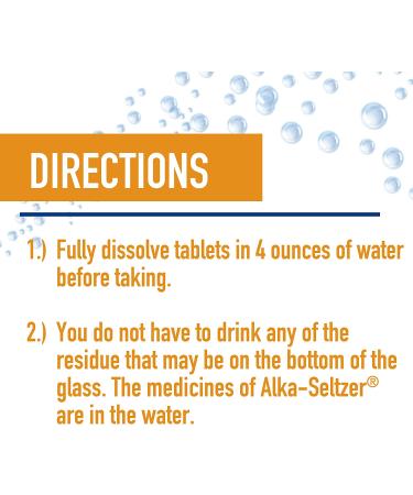 Alka-Seltzer Gold Effervescent Tablets - 108 Tablets (36 Tablets per Pack x 3) | Fast Relief Formula - Buy Online on GoSupps.com