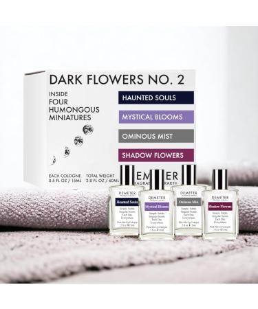 DEMETER Dark Flowers No. 2 Humongous Miniature Set of 4 Colognes Haunted Souls - Mystical Blooms - Shadow Flowers - Ominous Mist Perfumes for Women 0.5 Oz Each - Buy Online on GoSupps.com