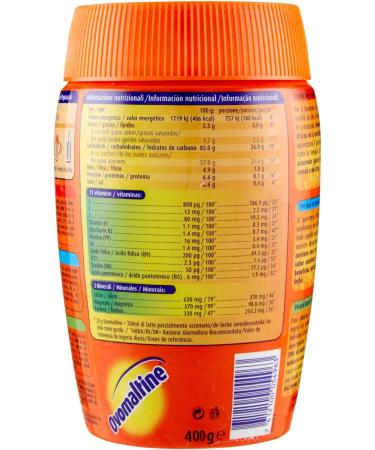  OVOMALTINE Ovomaltine Soluble Beverage Powder with Barley Malt and Cocoa Rich in Vitamins and Minerals Energy Refill Ideal for Tasty Breakfast and Snack 1 Pack of 400 g - Buy Online on GoSupps.com