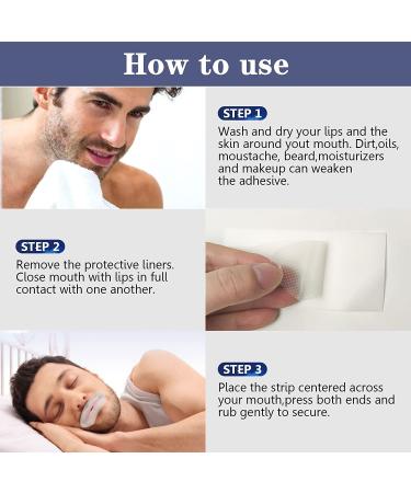 Large Mouth Tape for Better Nasal Breathing | Anti Snoring Sleep Aid | 60PC Gentle Mouth Strips - Buy Online on GoSupps.com