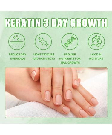 Keratin 3 Day Growth Nail Treatment & Strengthener Nail Growth and Strengthener Fast Keratin Nail Hardener Nail Hardener Oil Nail Polish Strengthener for Thin Nails Nail Strengthener for Damaged Nails - Buy Online on GoSupps.com