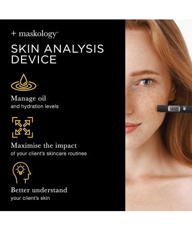 MASKOLOGY SKIN ANALYSER | Skin Analysis Device | Facial Skin Hydration & Oil Analysis Test Pen | Digital Skin Detector Pen with LCD Display | Skin Care Device for Home - Buy Online on GoSupps.com