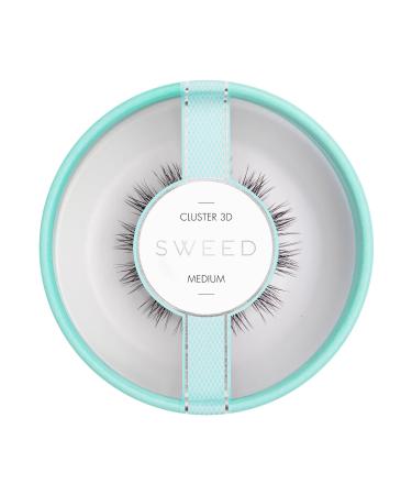 SWEED - 3D Cluster Duo False Eyelashes | Vegan Cruelty-Free Clean Beauty (Medium)