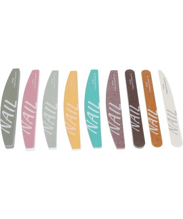 Nail File Set Different Shape Nail File Manicure Tools 9 Piece Quick Trim for Acrylic Nails - Buy Online on GoSupps.com