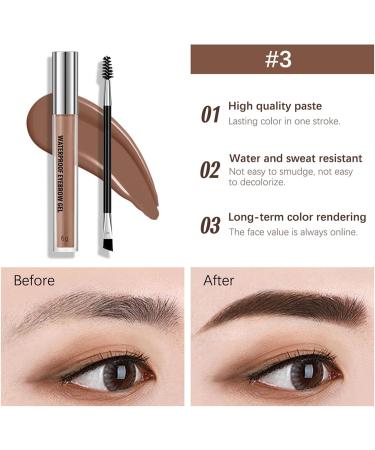  Holdes Waterproof eyebrow gel - 6g - Waterproof and long-lasting gel - Natural eyebrow color - For home travel everyday wear and parties - Buy Online on GoSupps.com