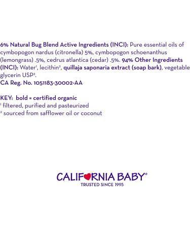 California Baby Natural Bug Blend (travel) 1 - Buy Online on GoSupps.com