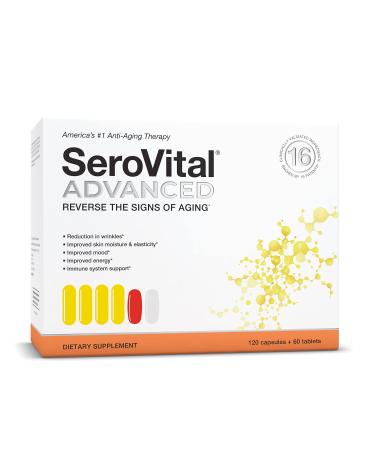 SeroVital Advanced for Women - Anti Aging Supplements - Renewal Supplements for Women - Supplement for Skin - Immunity Support - HGH Boosting Dietary Supplement for Women 180 Count (Pack of 1)