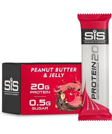 Science In Sport Protein 20 Bars High Protein Low Sugar Chocolate-Coated Protein Snack Peanut Butter & Jelly 12 Protein Bars Peanut butter Jelly - Buy Online on GoSupps.com