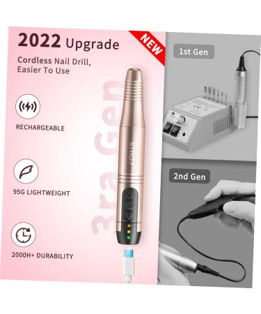 DOITOOL Golden Nail Polisher Electric Nail File Nail Files Nail Art Kit Nail Kits Nail Tools for Manicure Nail Shaper Manicure Kit for Women Miss Nail Set Plastic Automatic - Buy Online on GoSupps.com