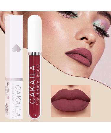 Yueci Matte Lip Gloss Lipstick - Long-Lasting Moisturizing & Waterproof 12H - Non-Stick Non-Fading - 1 ml Pack #06 - Buy Online on GoSupps.com