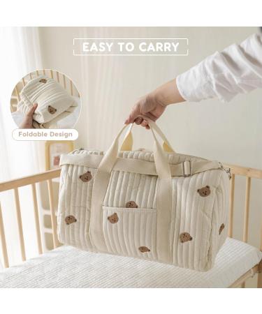 Sonarin Big Capacity Embroidery Baby Diaper Bag - Lightweight Travel Hand Luggage with Shoulder Straps - Perfect for Parents - Buy Online on GoSupps.com
