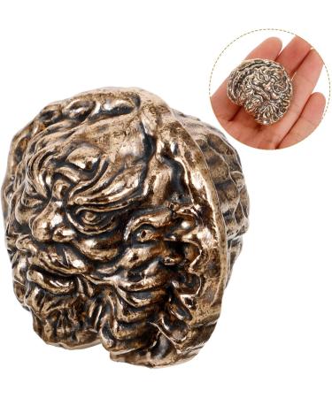DEARMAMY Hand Exercise Walnut Ball - Vintage Brass & Copper Chinese Decor | Perfect for Fitness & Home Aesthetics - Buy Online on GoSupps.com