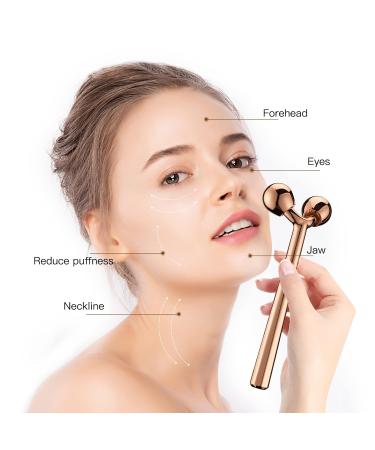 Buy Tekson Face Roller - Rose Gold Facial Metal Massager | Best Facial Massage Tool for Glowing Skin - Buy Online on GoSupps.com