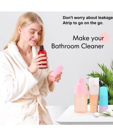 Deacocal 4 Pack Reusable Silicone Travel Accessory Sleeves - Leak Proofing for Toiletries (Pink) - Buy Online on GoSupps.com