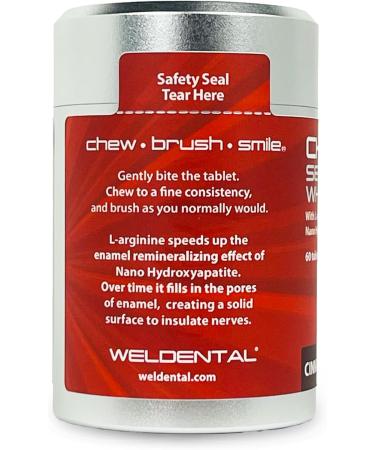 Buy Chewtab Sensitive Whitening Toothpaste Tablets - L-arginine & Nanohydroxyapatite 60 Count Cinnamon Flavor | International Shipping Available - Buy Online on GoSupps.com