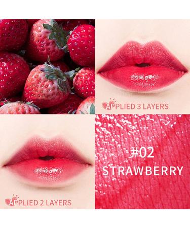 Lip Stain Tint Set Mini Liquid Lipstick for Cheeks and Eyes, All Day Wear, Hydrating Formula, Easy Application, Shimmery Finish - 7ml/0.25oz (#01 #02) - Buy Online on GoSupps.com