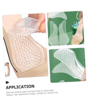 NOLITOY 4 Pairs Clear Metatarsal Pads - Comfort Gel Forefoot Cushion Inserts for High Heels | Ball of Foot Support - Buy Online on GoSupps.com