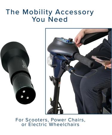 AlveyTech XLR Dual Port Charger Adapter with USB For Charging Cell Phone and Accessories on Electric Mobility Scooter Power Chair Recreational Bikes & Scooters - Buy Online on GoSupps.com