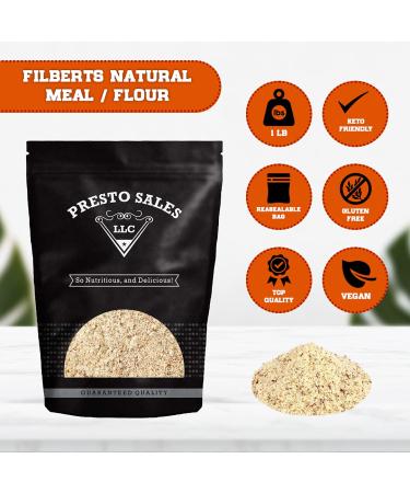 Organic Hazelnut Flour - Vegan & Keto Substitute | Gluten-Free Nutty Flavoring from Oregon, USA - 1 lb. by Presto Sales LLC - Buy Online on GoSupps.com