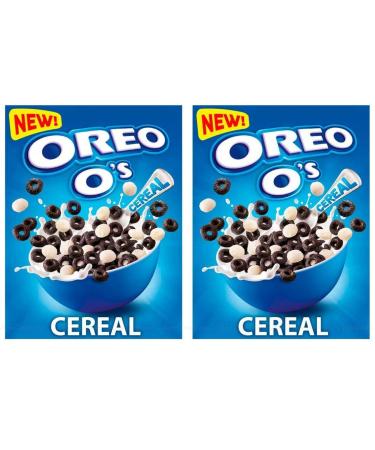2 x Oreo O's Cereal Cereal with Cocoa and Vanilla Flavour | Enriched with Vitamins & Iron 350 g Breakfast Cereal | Snack Anytime | Share Pack |Delicious Crunchy Cocoa Hoops | Sold by EPL