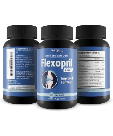 Bone Support Ultra Flexopril Pro - Improved Formula - Our Best Bone Health Supplement - Advanced Bone Support Supplement with Calcium and Vitamin D Bone Health Support - Buy Online on GoSupps.com