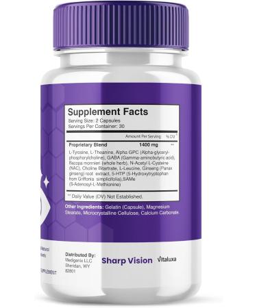 Sharp Vision Capsules SharpVision Supplement Premium Advanced Maximum Strength Formula Sharpe Vision Healthy Eyes Support All-Natural Ingredients Vitamins Pills Sharper Vision Reviews (60 Capsules) - Buy Online on GoSupps.com