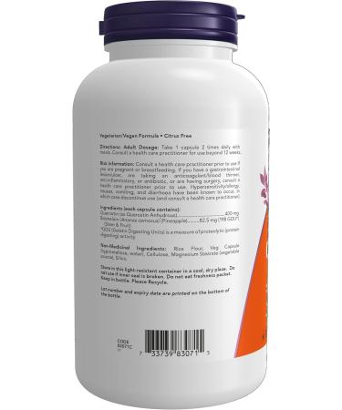 Now Quercetin with Bromelain 240vcap - Buy Online on GoSupps.com