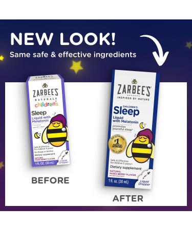 Zarbee's Children's Sleep Liquid with Melatonin - Natural Berry Flavor | 1 fl oz (For Kids 3+) | Calm & Restful Sleep - Buy Online on GoSupps.com
